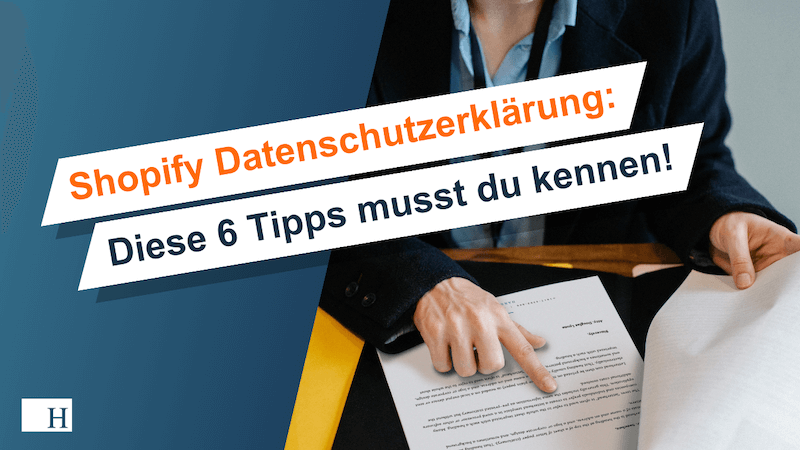 Datenschutzerklärung Shopify